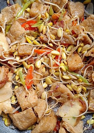 Foto resep Oseng tahu toge kedelai