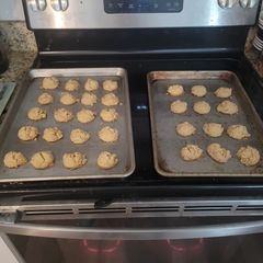 A picture of Double batch Peanut Butter Strawberry Cookies.