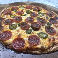 Keto (tofu) Pizza Crust! A picture of Keto (tofu) Pizza Crust!.