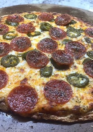 A picture of Keto (tofu) Pizza Crust!.