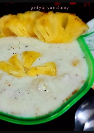 A picture of Pineapple Sweet Raita.