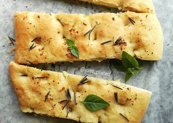 The New Way Prepare Recipe Italian Focaccia Flatbreads Very Delicious