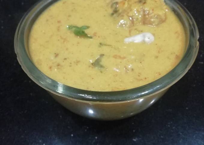 Cashew nuts Pakoda Kadhi Recipe by Aruna Thapar - Cookpad