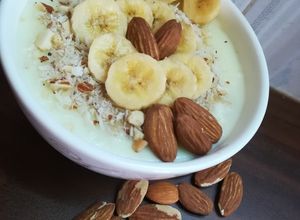 صورة لوصفة مهلبيه بالموز 🍌🍌