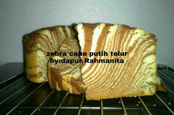 Cara Gampang Menyiapkan Zebra cake putih telur Sederhana Dan Enak