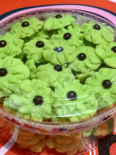 Foto resep Semprit Dahlia Pandan