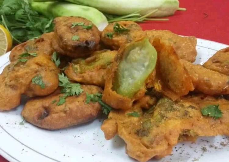 Ridge Gourd Fritters/Turai Pakoras