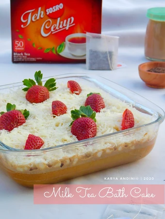 Langkah Mudah untuk Membikin Resep Milk Tea Bath Cake yang Enak Banget Anti Ribet, Lezat Sekali