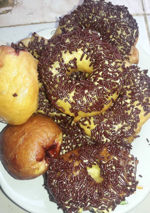 Foto resep Donat Kentang isi blueberry
