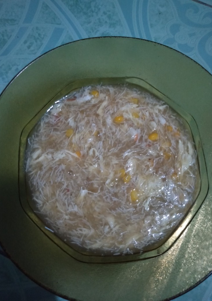 Foto resep Sup jagung kepiting