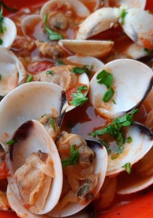 O poză a rețetei Vongole alla marinara.