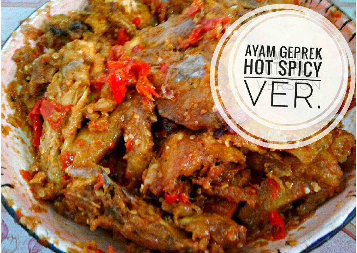 Ayam geprek hot spicy ver