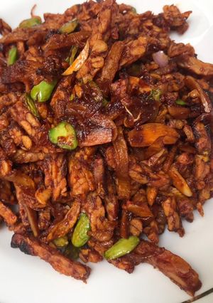 Foto resep Sambal goreng temtangtai (tempe,kentang,petai)😁