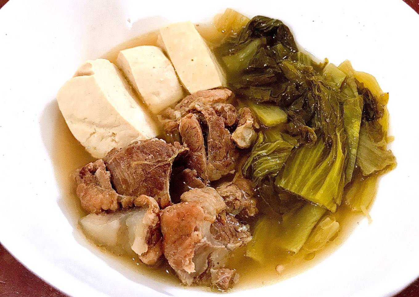 Sup Bakut Sayur Asin Tahu
