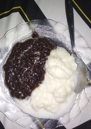 Foto resep Bubur ketan item dan bubur sumsum