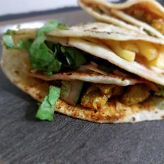 A picture of Chicken tortilla wrap.