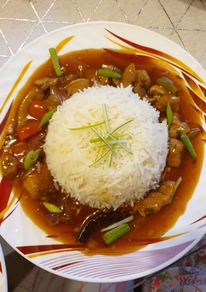 A picture of Kung Pao Chicken.
