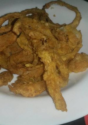 Foto resep Onion ring pedas, renyah dan mudah