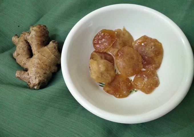 जिंजर कैंडी Ginger Candy Recipe In Hindi रेसिपी बनाने की विधि In Hindi By Monika Shekhar 6313