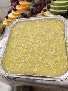 A picture of Cassava Cake/ Pudding.
