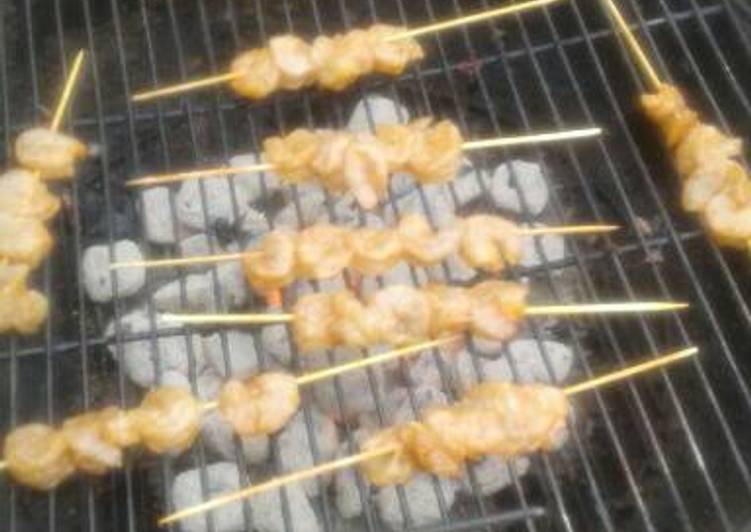 Spicy grilled shrimp