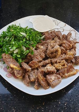 A picture of Beef Shawarma.