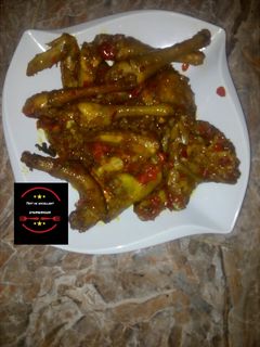 Peppered chicken ainihin hoton girkin