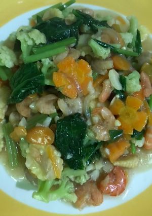 Foto resep Capcay udang