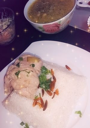 صورة لوصفة يخنة فول مع ارز ودجاج 😍😋