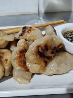 Una foto de Dumplings relleno de carne de cerdo