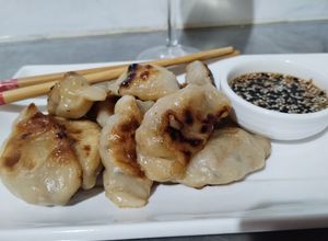 Una foto de Dumplings relleno de carne de cerdo