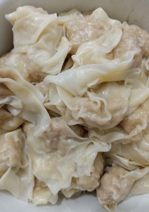 Foto resep Pangsit basah isi ayam