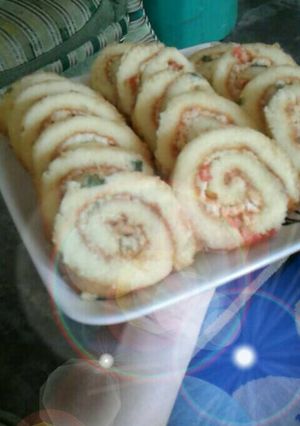 Foto resep Bolu gulung 3 telur (saus bolognaisse + keju)