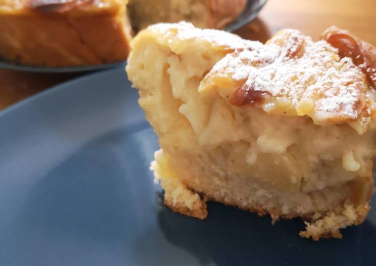 Recipe of Any-night-of-the-week Applecake (apfelkuschen) with vanilla cream