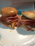 Ham Egg and Tomato Sandwiches