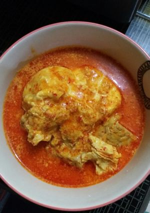 Foto resep Gulai telor cemplung + tempe
