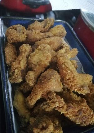 Una foto de Kosher fried chicken 🐔