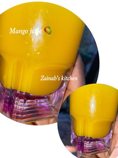 A picture of Mango 🥭 juice.
