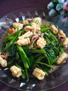 Foto resep Tumis kangkung Cumi