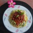 Mie goreng saos bolognise