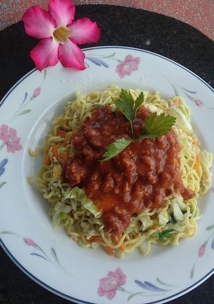 Foto resep Mie goreng saos bolognise