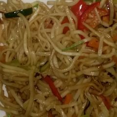 A picture of Veggie Hakka Noodles / Indo Chinese Veggie Noodles.