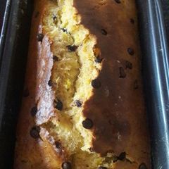 A picture of Eggless Wheat banana cake.