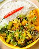 Wholesome Veggie Curry (no onion, garlic)