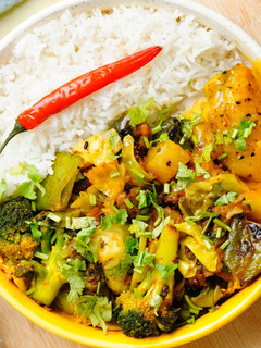 A picture of Wholesome Veggie Curry (no onion, garlic).