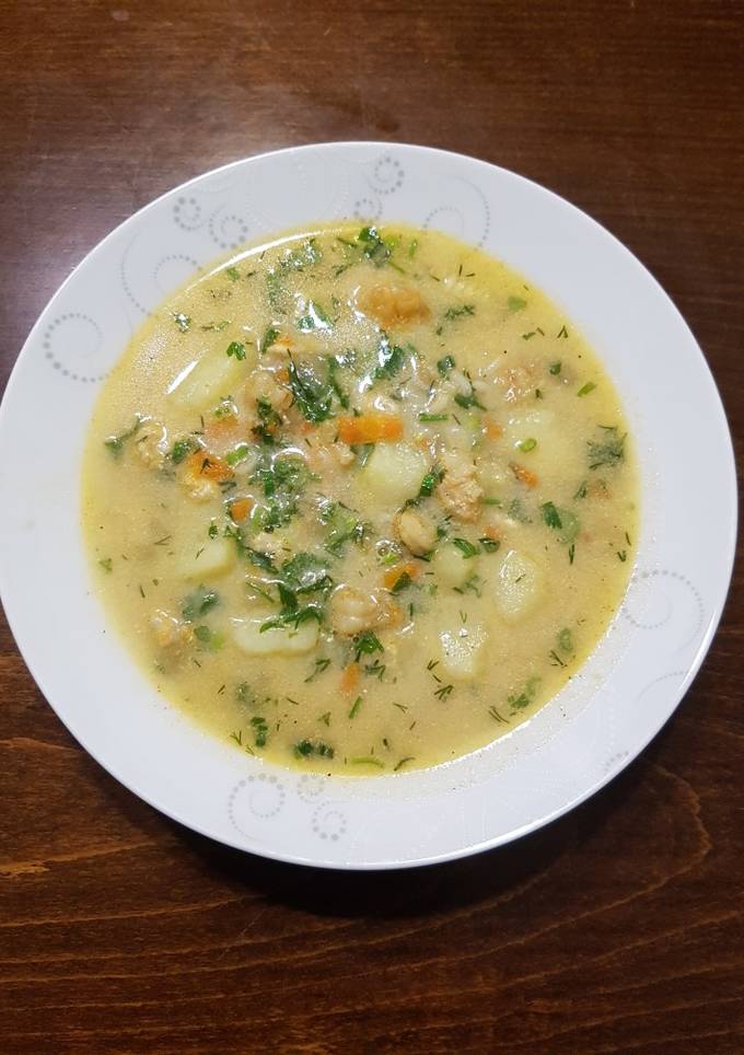 Вершковий суп з креветками