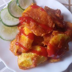 A picture of Viazi karai.