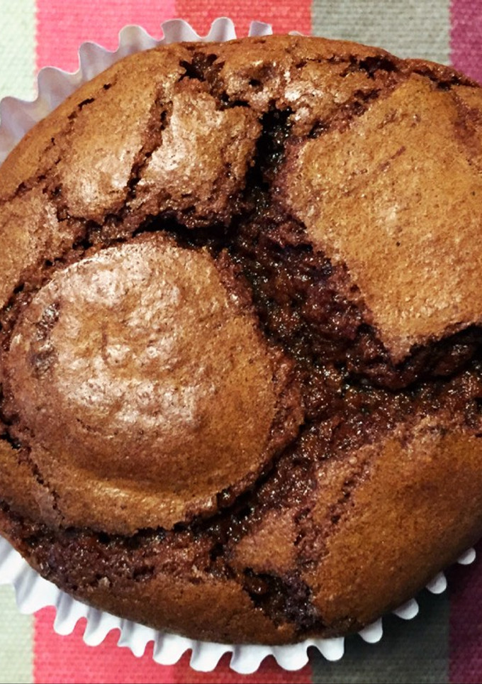 Una foto de Brownilenas de plátano y chocolate