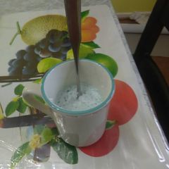 A picture of Blue Whipped cream.