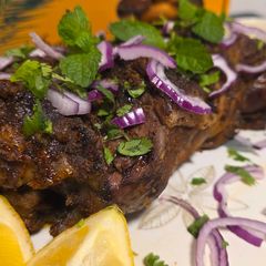 A picture of Pakistani leg of lamb roast.